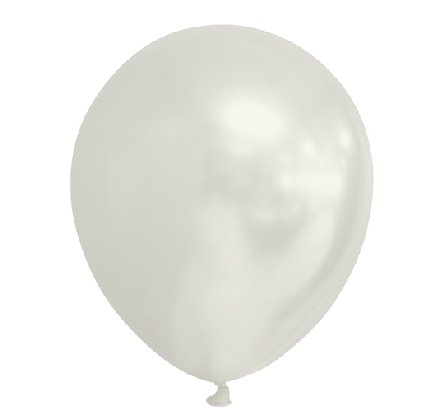 100 Luftballons perlweiß, 13 cm