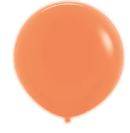 Neon Orange Latexballon, 3 Stück