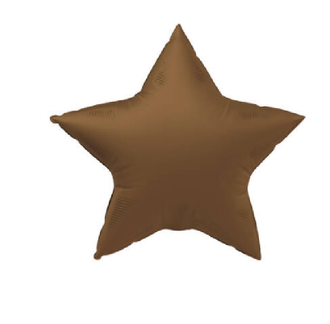 Folienballon Stern Choco Brown, 45 cm Folienballon Stern Choco Brown, 45 cm