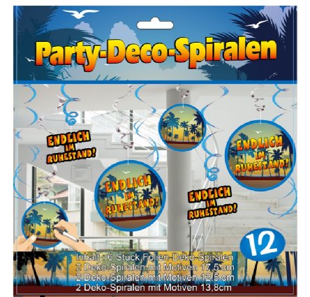 Party-Spiralen Ruhestand, 12-tlg