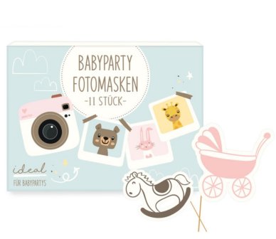 Babyparty Fotomasken, 11 Stück