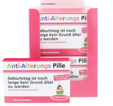 Scherztablette Alterungspille Scherztablette Alterungspille