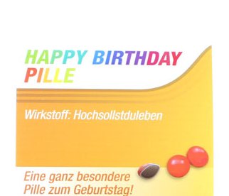 Scherztablette Happy Birthday Scherztablette Happy Birthday