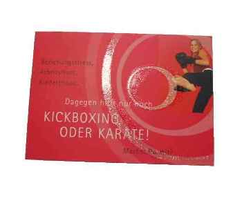 Postkarte - KickboxÝng oder Karate