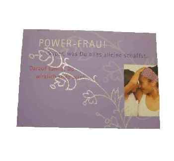 Postkarte - Power-Frau