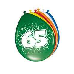 Geburtstag - Zahlenballon Zahl 65