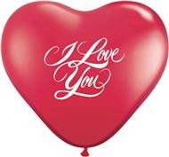 I love You - Herz Latex Luftballons