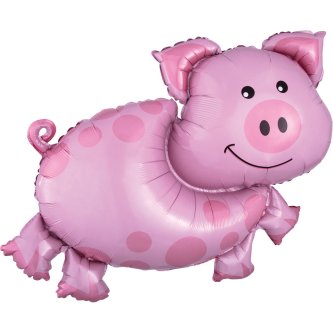 Folienballon-Schweinchen