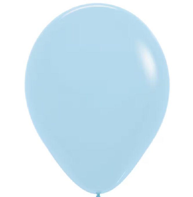 Luftballon Hellblau rund 30 cm, 10 Stück