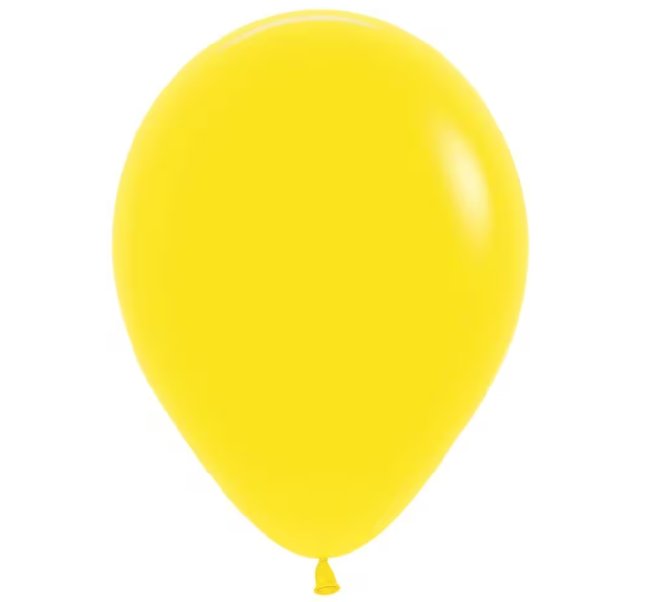 Luftballon Gelb rund 30 cm, 10 Stück