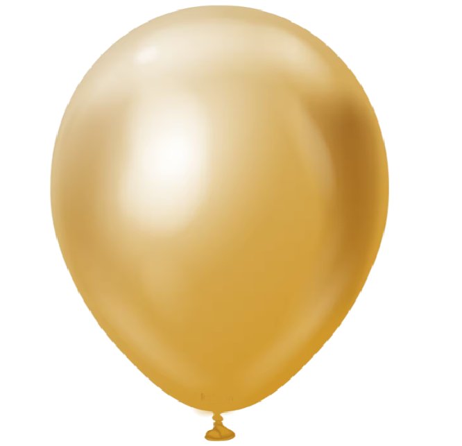 Luftballon Gold rund 30 cm, 10 Stück