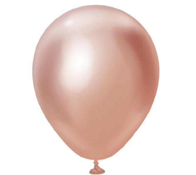Luftballon Rosegold rund 30 cm, 10 Stück