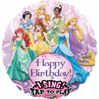 Singing Balloon -  Happy Birthday Princess
