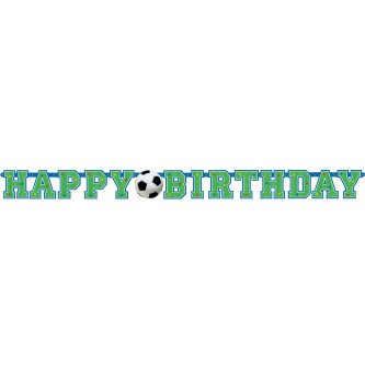Happy Birthday Fußball Girlande alle Zahlen