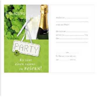 Geburtstag - Einladungskarten PARTY