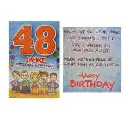Geburtstagskarte - 48 Jahre