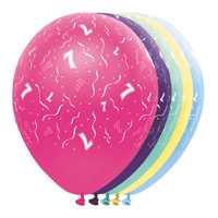 Pearl Luftballons mit Zahl 7