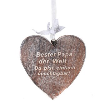 Holz-Herz Bester Papa