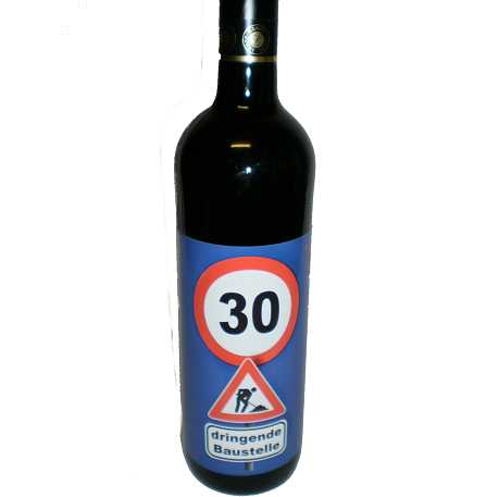 30. Geburtstag Wein