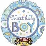Singender Folienballon - Sweet Baby Boy