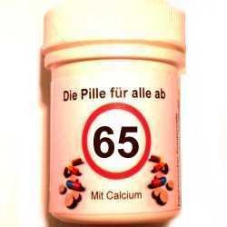 Geschenke 65. Geburtstag: Die Pille für alle ab 65