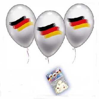 Fußball Latex Flaggenballons Deutschland