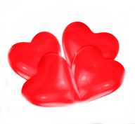 Herzballons Rot - 15 cm - 500 Stück