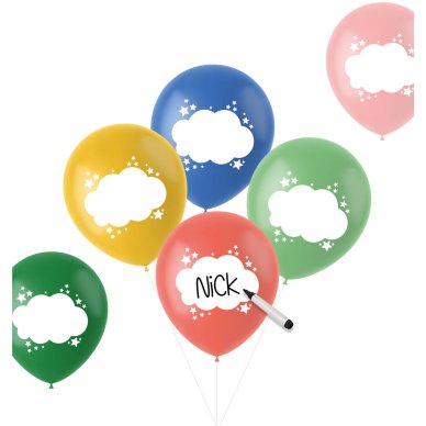 Beschriftbare Luftballons 65. Geburtstag