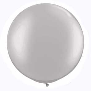 Riesenballon 48 cm - Silber, 5 Stück