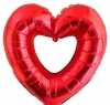 Folienballon Herz - offen rot