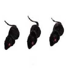 Schwarze Mäuse, 4 Stück