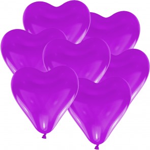 Herzluftballons in LILA