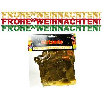 Frohe Weihnachten Girlande, 4m