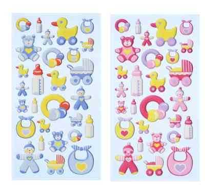 Baby Party Softy Sticker, rosa