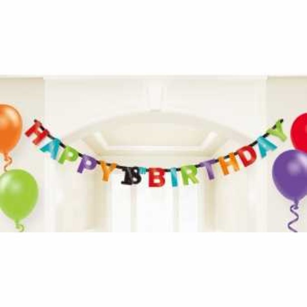 Buchstaben Grußkette zum 18. Geburtstag Buchstaben Grußkette zum 18. Geburtstag