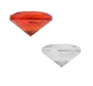 Deko Diamanten, rot Deko Diamanten, rot