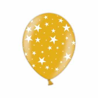 Glamour Sternenballons, gold (25er Pack)
