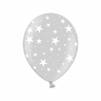 Glamour Sternenballons, silber (25er Pack)