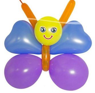 Folienballon Schmetterling als Deko Set