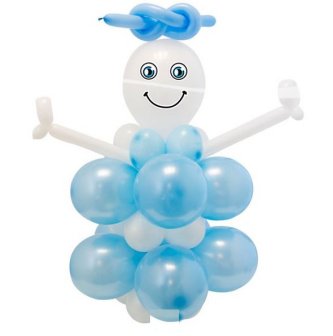Folienballon Baby Boy als Deko Set