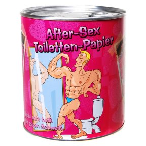 Toilettenpapier in Metalldose After Sex