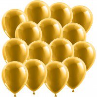 Luftballon 100 Stück Rundballons Gold