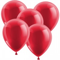 100 Luftballons 30 cm - Metallic - Burgund