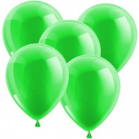 100 Luftballons 30 cm - Metallic -  Grün