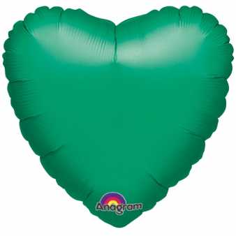 Folienballon Herzform, grün