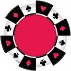Casino Pappteller, 26,7 cm