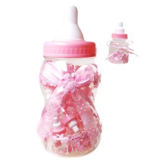 Riesen-Spar-Nuckelflasche mit Minis, rosa