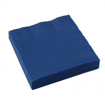 Servietten in dunkelblau, 25 x 25 cm