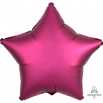 Satin Luxe Pink Folienballon, Stern