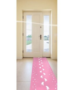 Baby Teppichläufer in rosa